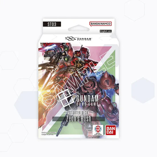 Gundam Card Game - Starter Deck 03 [ST03] Zeon's Rush (Ingles)